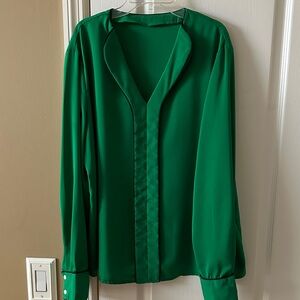 SHEIN Vibrant Green Blouse